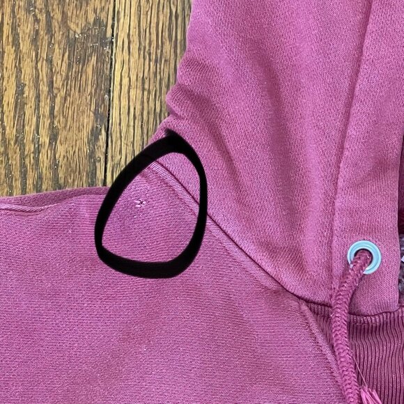 Champion Reverse Weave Hoodie Medium Spell Out Logo Unisex Outdoor Heavy Weight - Picture 8 of 13